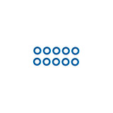 Team Associated Ballstud Washers, 3.8 X 2.0 X 0.25mm (10pcs)