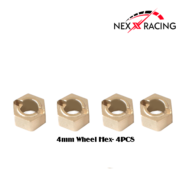 NX-371-5 BRASS WHEEL HUB FOR FMS FCX24 ( MAX SMASHER AND POWER WAGON)