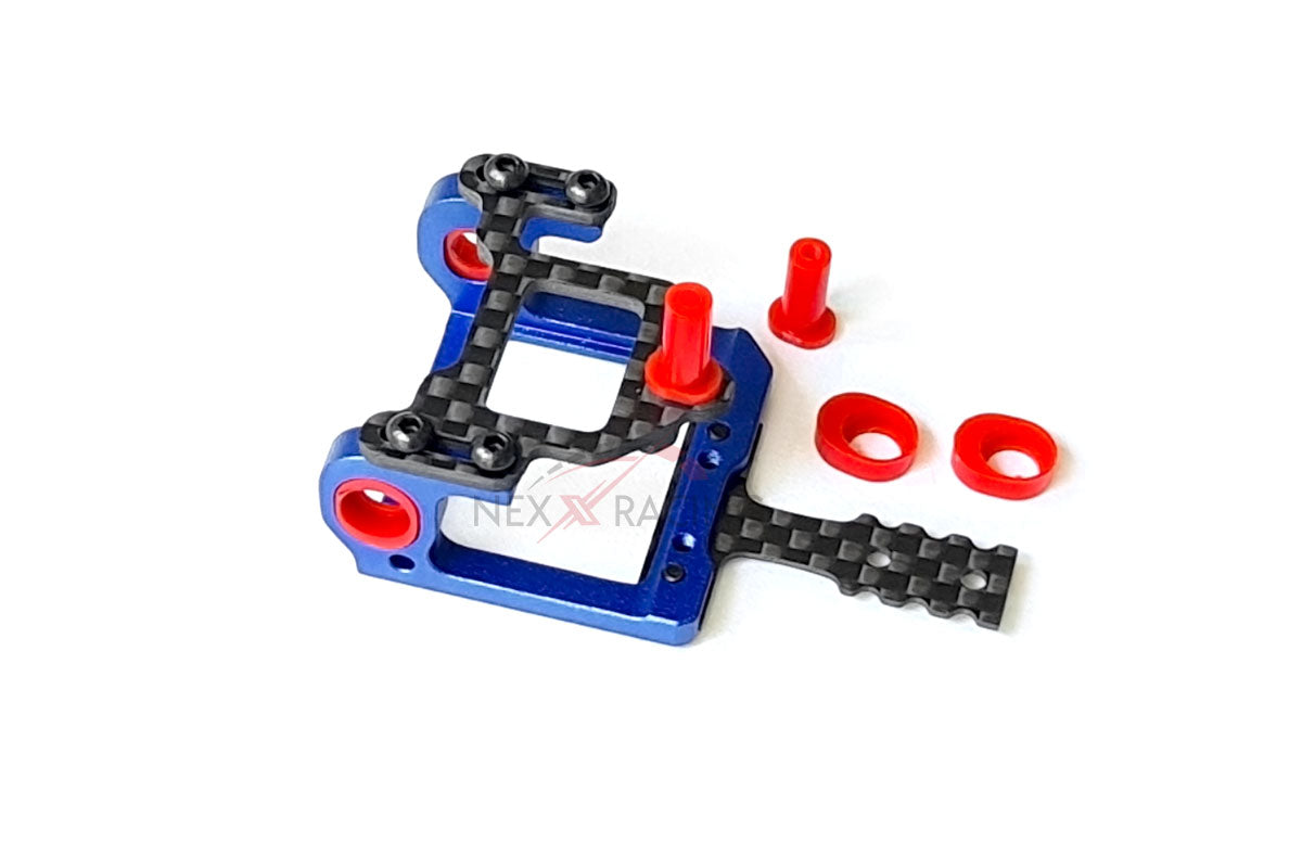 NX-015 Nexx Racing Mini-Z 2 WD MR015/02/03 LCG 98-102mm Alu 7075 Square Motor Mount (BLUE)