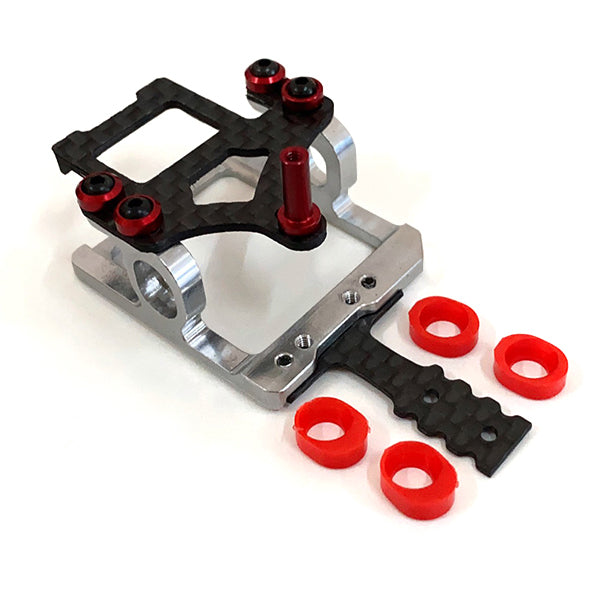 NX-121 NEXX Racing Precision CNC 7075 Square Motor Mount for 90-94mm RM (SILVER)