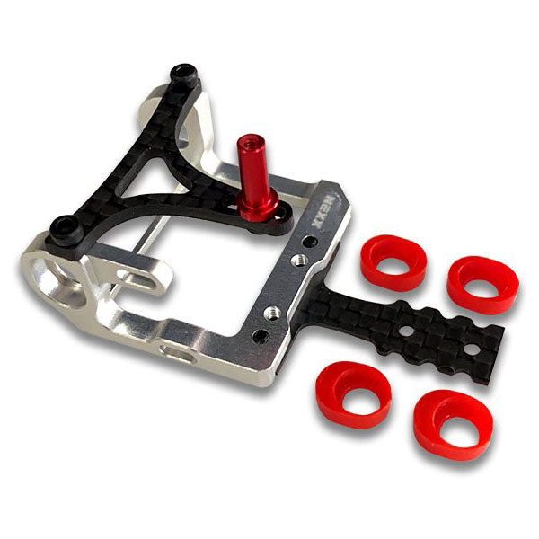NX-178 Nexx Racing Mini-Z 2WD LCG 98-102mm Alu 7075 Round Motor Mount (SILVER)