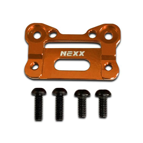 NX-203 Nexx Racing Alu Interchangeable Front Body Mount Base (ORANGE)