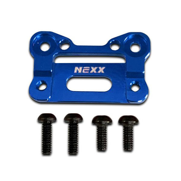 NX-204 Nexx Racing Alu Interchangeable Front Body Mount Base (BLUE)