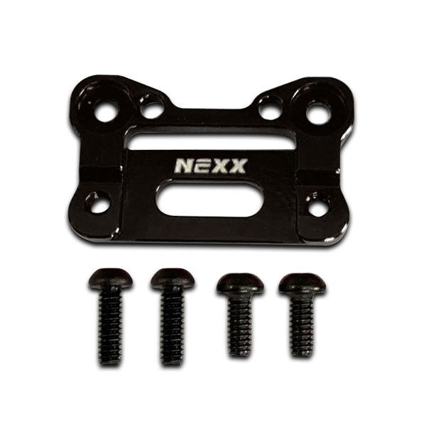 NX-205 Nexx Racing Alu Interchangeable Front Body Mount Base (BLACK)