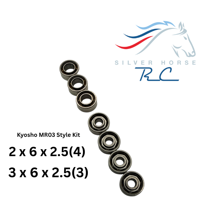 Chrome Steel Speed Bearings - Pan Car Set