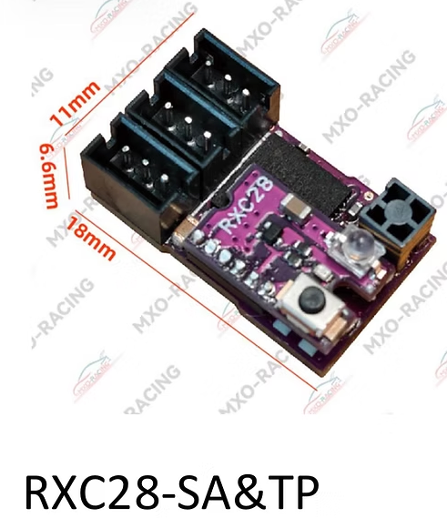 MXO Racing RXC28-SA&TP Sanwa FH4 Receiver (Comes with Transponder)