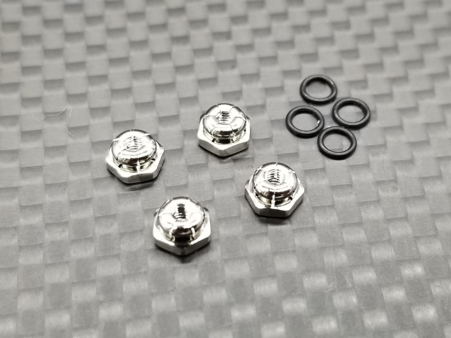 2mm Lock nuts - (Silver colour) 4pcs