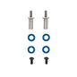 Team Associated RC28R FT Adjustable Front Axles, Titanium