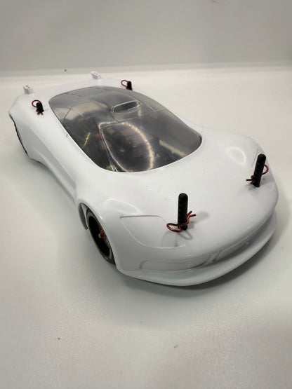 Silver Horse RC Carbon Fiber Bumper Mount Kit for RAD012 Piranha Body