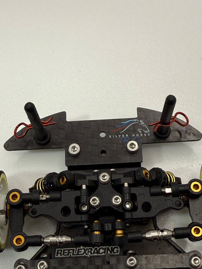 Silver Horse RC Carbon Fiber Bumper Mount Kit for RAD012 Piranha Body