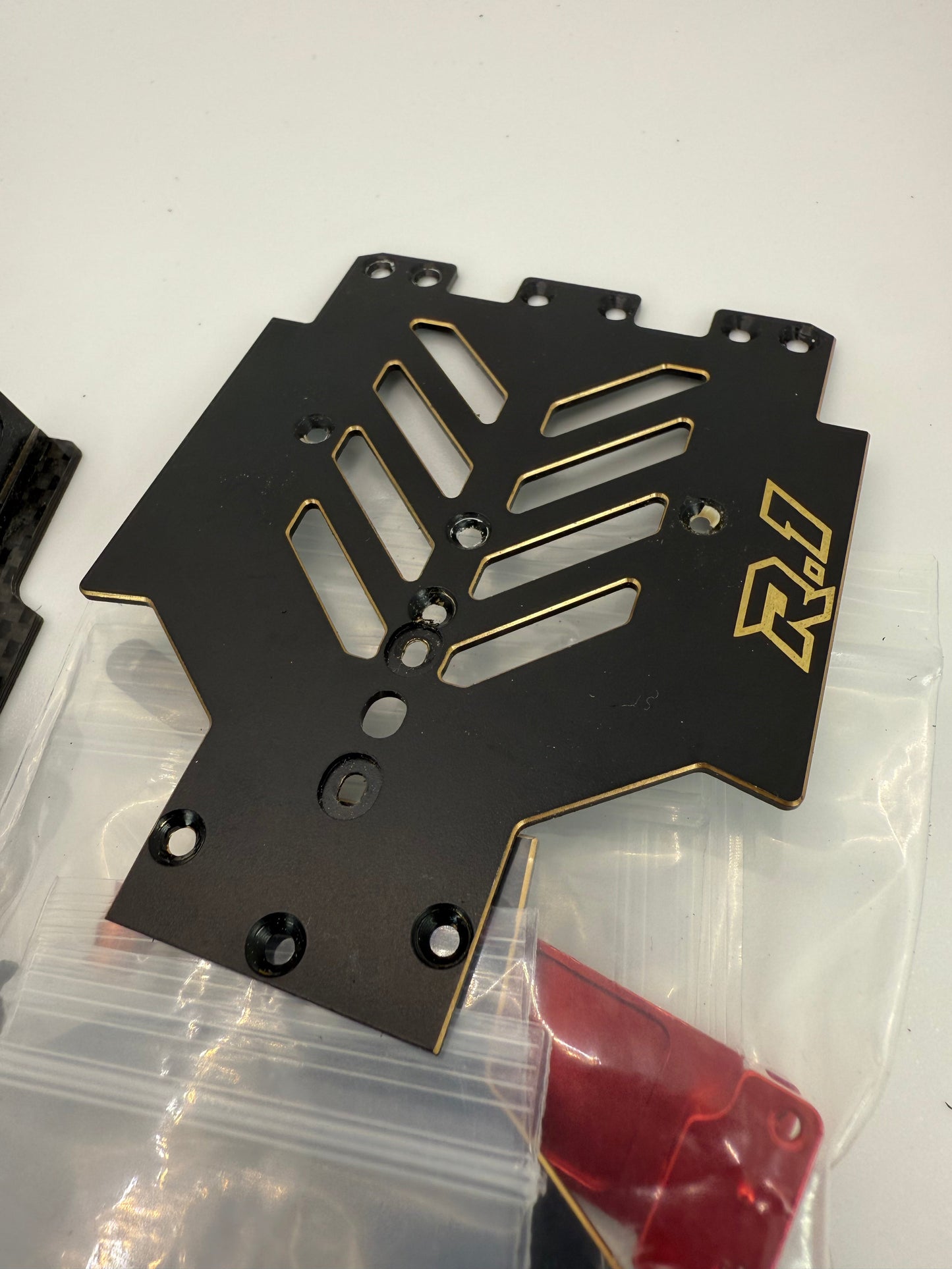 Price Drop! MWX 102mm pre owned chassis V1 with all upgrade parts for V2 conversion, brass chassis