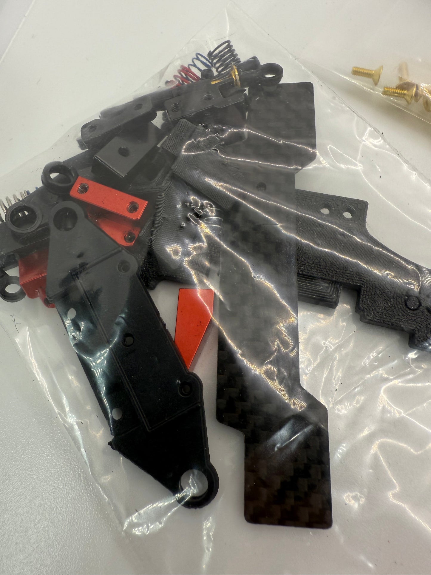 Price Drop! MWX 102mm pre owned chassis V1 with all upgrade parts for V2 conversion, brass chassis