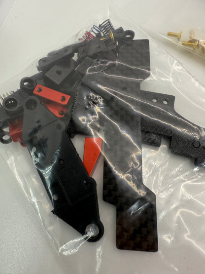Price Drop! MWX 102mm pre owned chassis V1 with all upgrade parts for V2 conversion, brass chassis