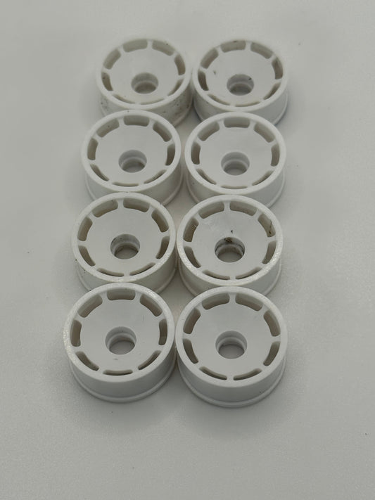 Reflex wheel lot - 8.5mm white +1 offset (4 pairs)