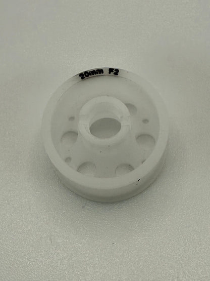 PN Racing 8.5mm +2 offset Delrin flanged wheels -never mounted (4 pairs)