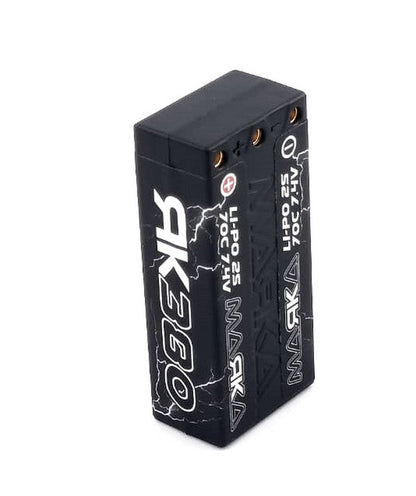 Marka Racing Lipo 2S 7.4V 380mAh 70C Hard-case Battery