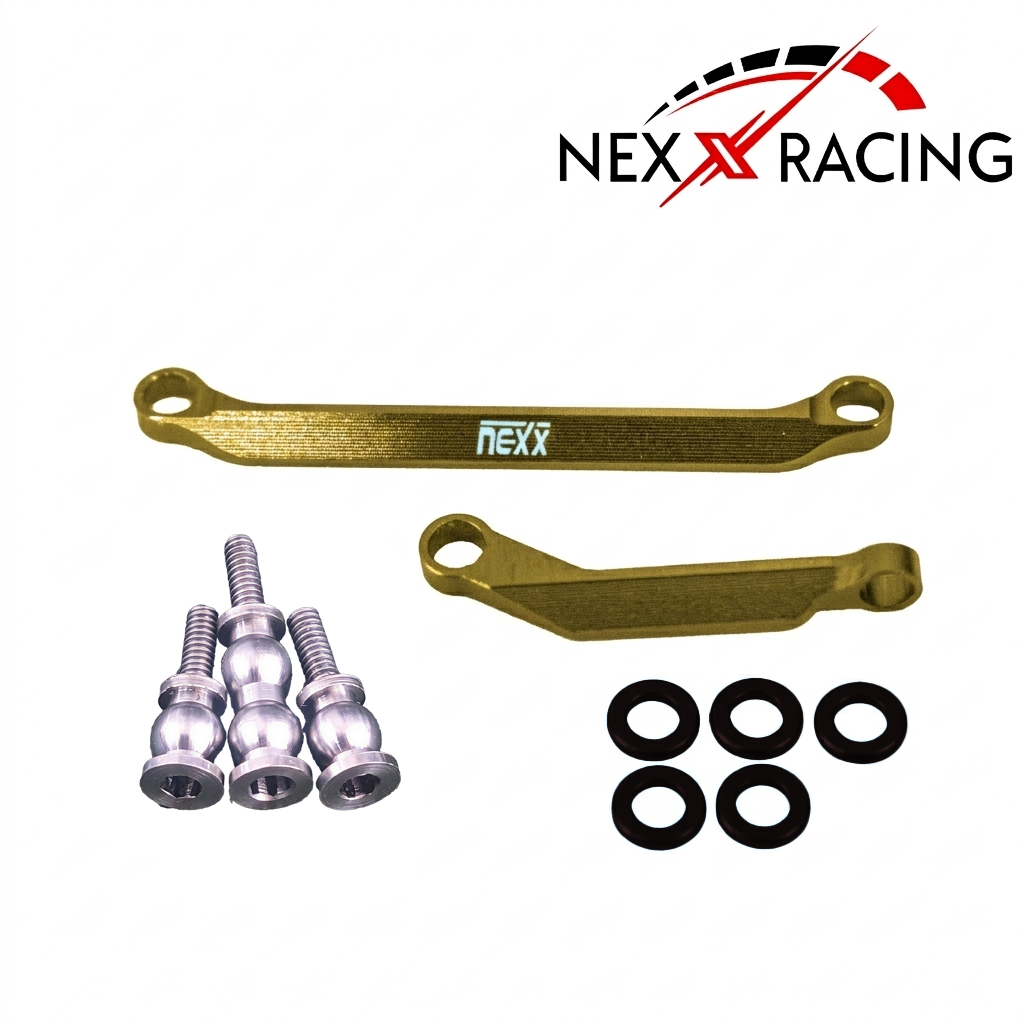 Nexx Racing NX-628 Brass Steering Links for Axial SCX30