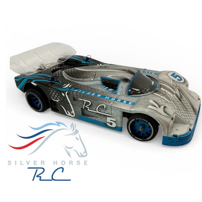 Special Edition Silver Horse Blue Racing 2WD “JUD” Rear 11mm and 14mm Threaded Carbon-Fiber Reinforced EVO Wheels