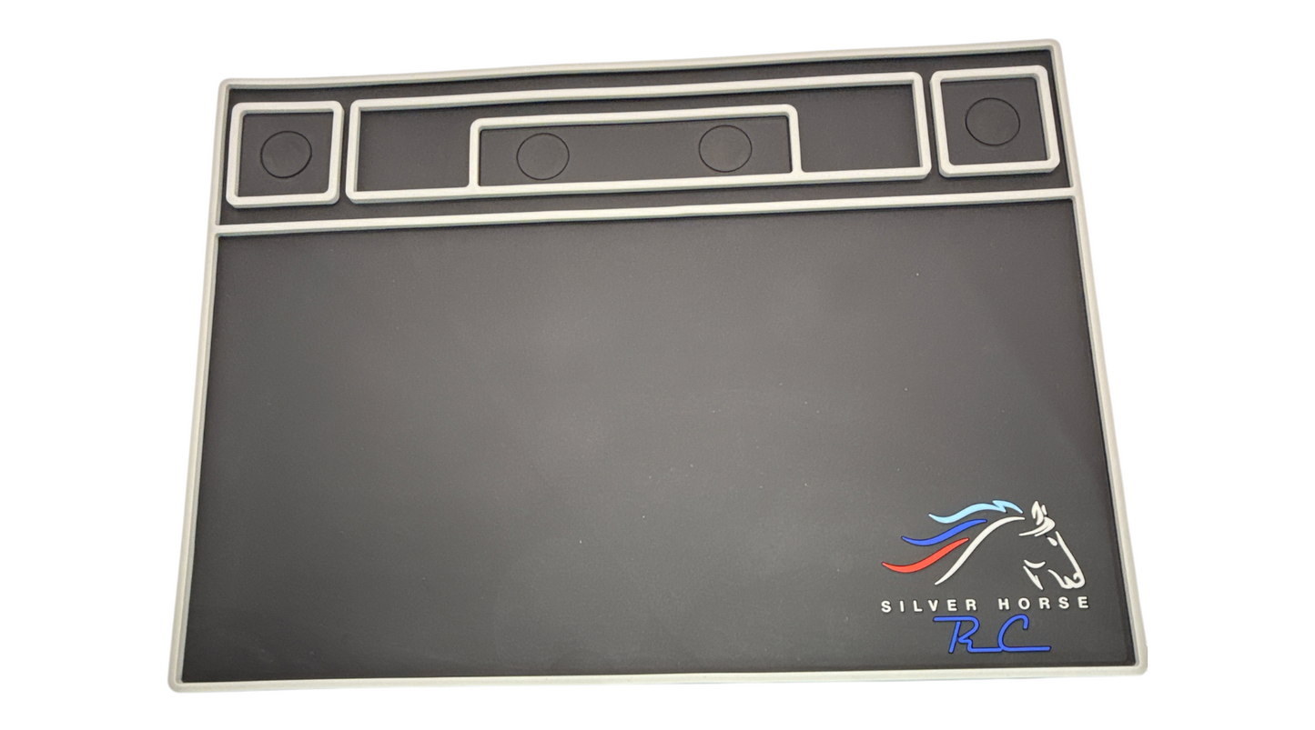 Silver Horse RC Pit Mat V2! Includes nesting high heat solder mat!