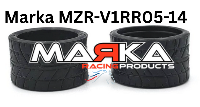 MZR-V1RR 05,10,15,20,25 14mm Rear Tire Marka V1 Mini-Z RCP Rubber Rear Radial Tire