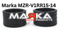 MZR-V1RR 05,10,15,20,25 14mm Rear Tire Marka V1 Mini-Z RCP Rubber Rear Radial Tire (1 Pair)