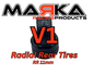 Marka MZR-V1RR 05,10,15,20,25 11mm Mini-Z RCP Rubber Rear Radial Tire