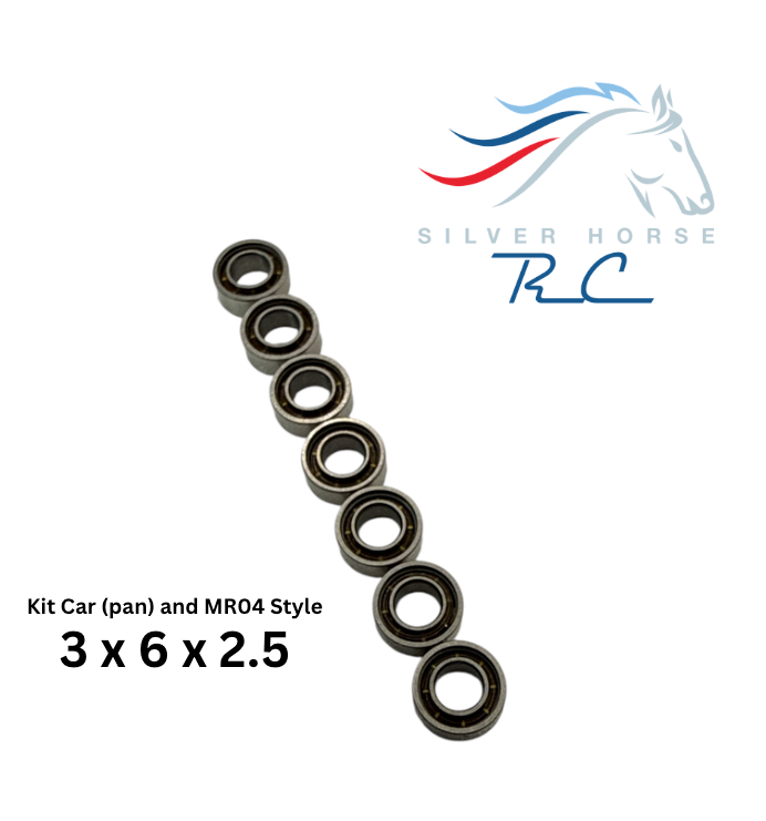 Chrome Steel Speed Bearings - Pan Car Set