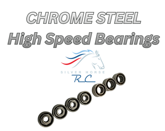 Chrome Steel Speed Bearings - Pan Car Set