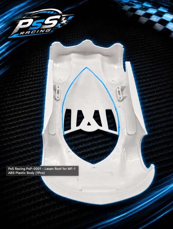 PsS Racing PsP-0001 - Lexan Roof for MF-1 ABS Plastic Body (1Pcs)