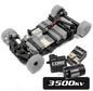 Xpress Pixel Z1 Pixel Z1 1/28 Competition Micro Racing Car Kit Core 3500kv Bundle