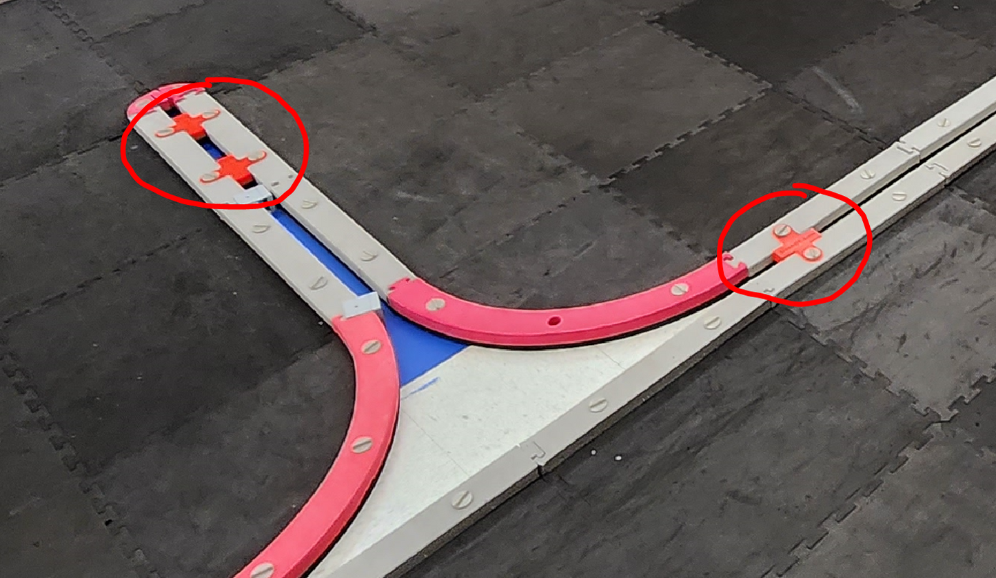 Gap Braces for RCP foam Mini-z Track Systems