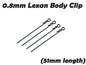 Atomic Racing 0.8mm Lexan Body Clips 4pcs (51mm length)