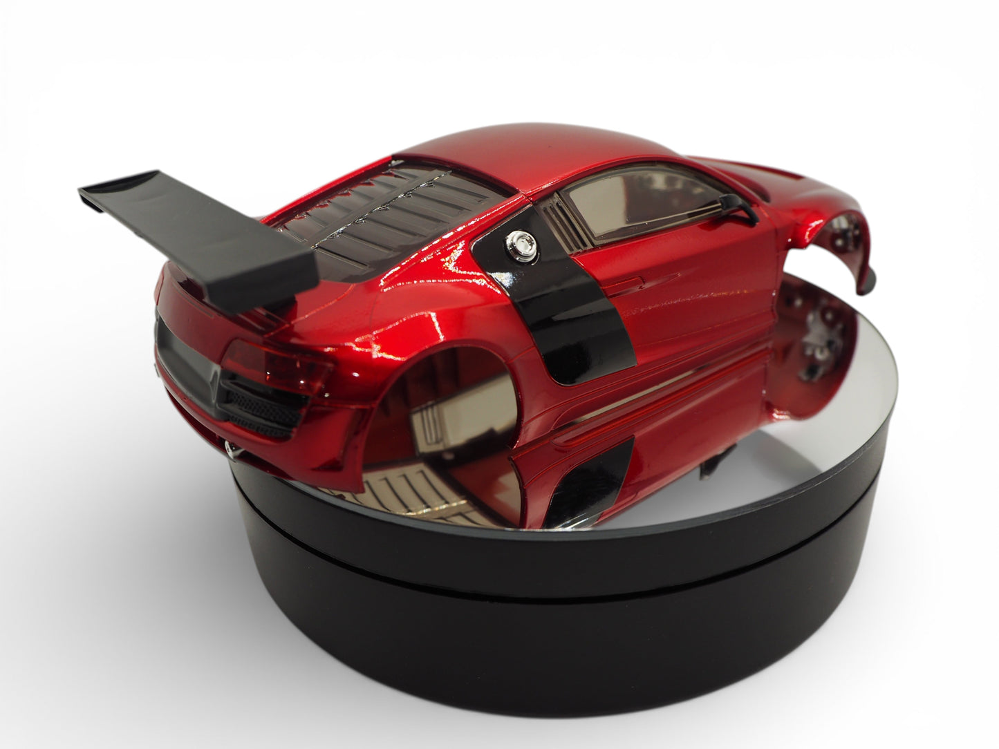 Silver Hose RC Mini-Z Audi R8 98mm body - Mustafar Red