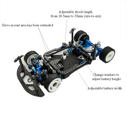 Nexx Racing NX-581 Carbon Battery Mount For Team Associated RC28