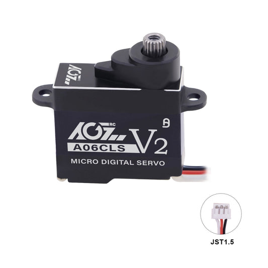 AGFRC - A06CLS V2 SERVO (20T Spline, JST 1.5 Plug)